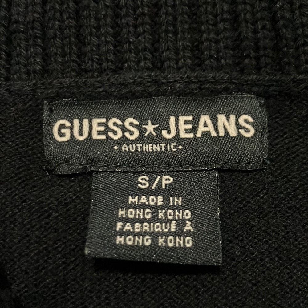 Y2K Vintage Guess Jeans Sweater with Asymmetrical Neck Detail Size S - Picture 5 of 7